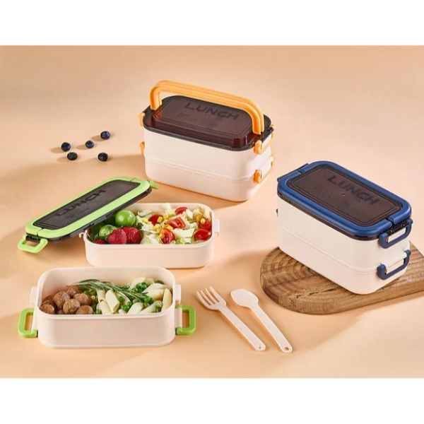 İSTANBUL Toptan Ticaret 195 İki Katlı Beslenme Kutusu