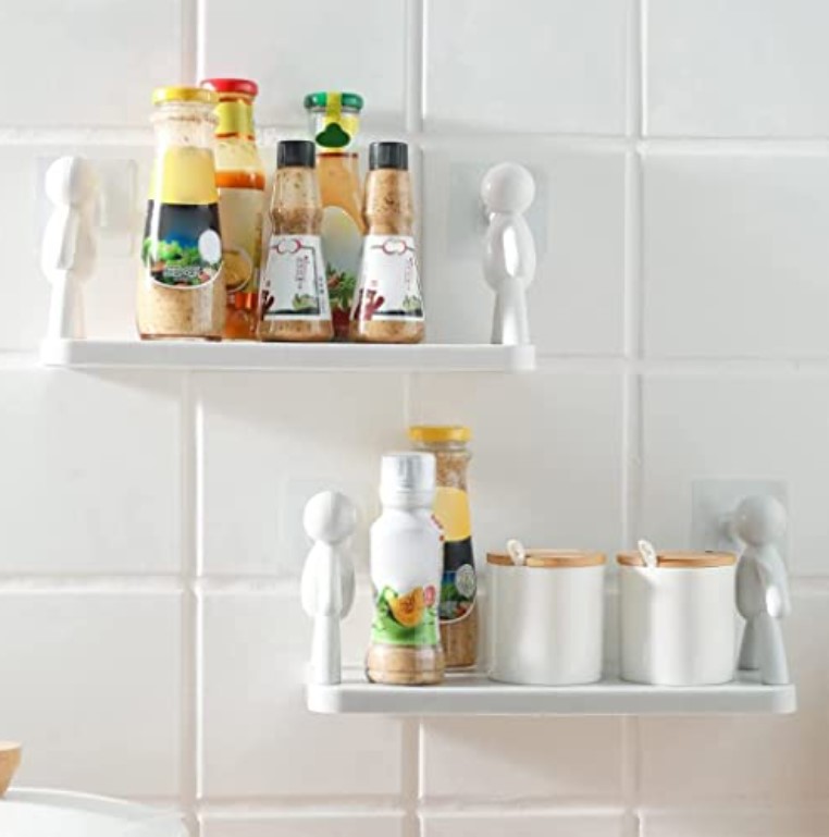 İnsan Figürlü Yapışkanlı Çok Amaçlı Duvar Rafı 7 İnsan Figürlü Yapışkanlı Çok Amaçlı Duvar Rafı