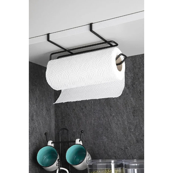 İSTANBUL Toptan Ticaret 211 Siyah Dolap İçi Kağıt Havluluk Askı