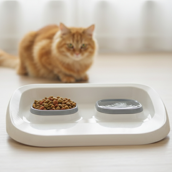 İSTANBUL Toptan Ticaret 125 Mikopet Gri 2'si 1 Arada Mama Ve Su Kabı