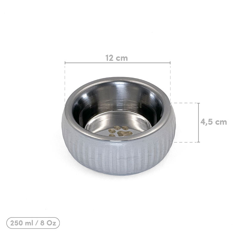 Mikopet Organik Seramik Mama Kabi Gri 1