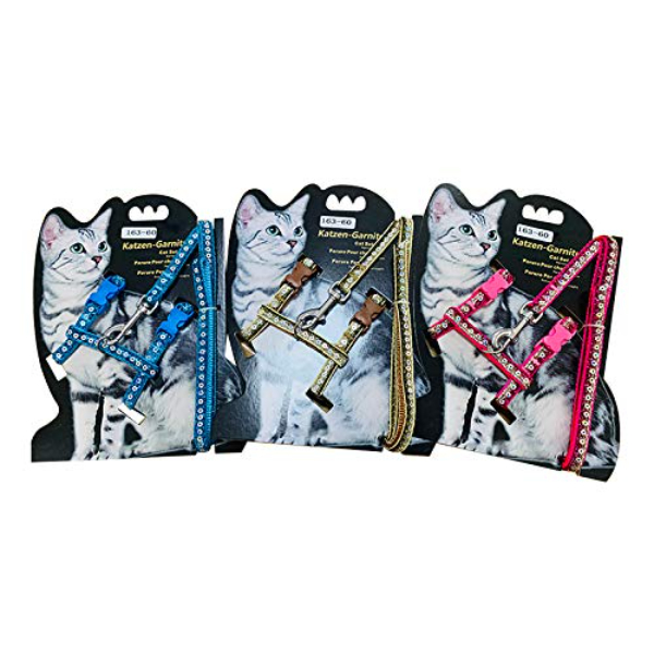 Parlak Kedi Gezdirme Gogus Tasmasi 1