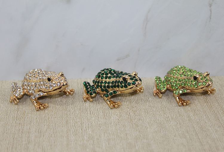 Swarovski Taşlı Minik Figür - Kurbağa Model 2 7 Swarovski Taşlı Minik Figür - Kurbağa Model 2