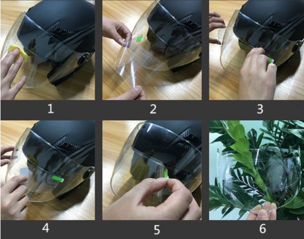 MOTOSIKLET KASKI ICIN YAGMUR KAYDIRICI 1