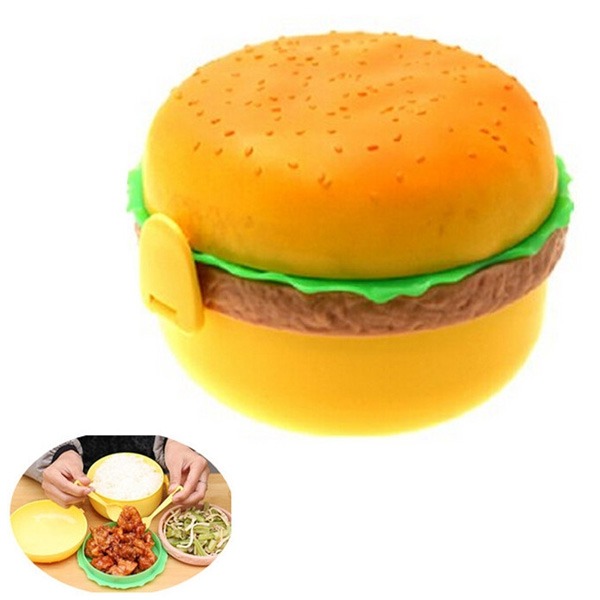 Hamburger Tasarımlı Beslenme Kabı 4 Hamburger Tasarımlı Beslenme Kabı